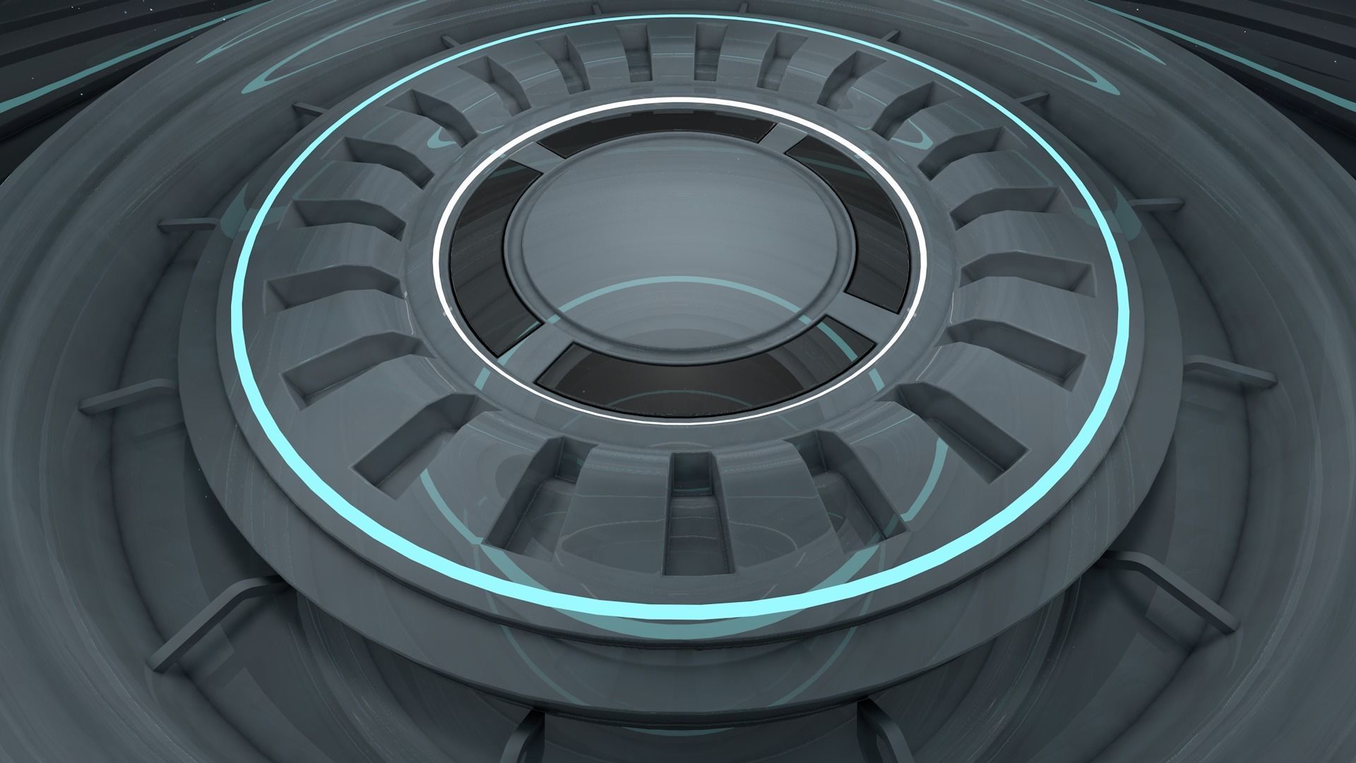 Sci Fi Room 3D model_2