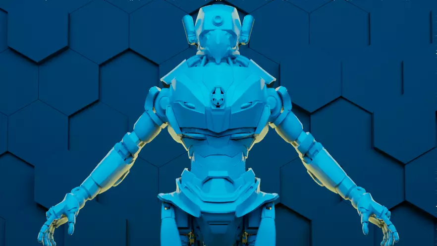 3D model Sci Fi Robot VR / AR / low-poly | CGTrader