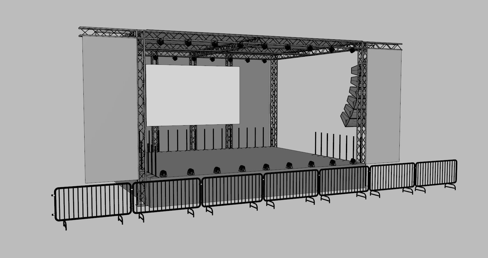 Concert Stage 3 3D model_7