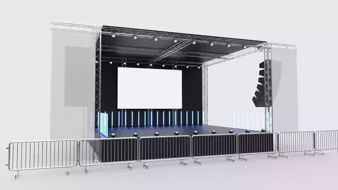 Concert Stage 3 3D model