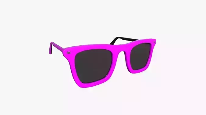 Sunglass E05 Pink - Character Design Fashion Low-poly 3D model