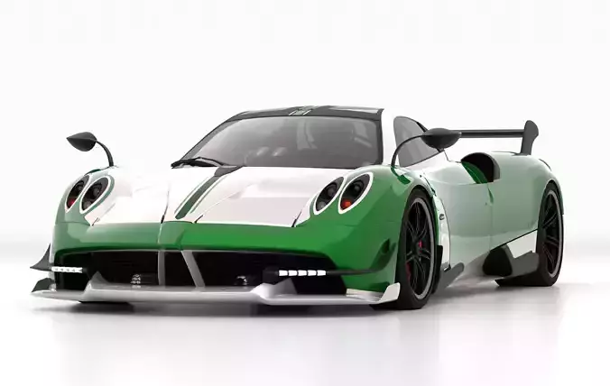 CAR - PAGANI HUAYRA WITH INTERIOR Low-poly 3D model CAR - PAGANI HUAYRA WITH INTERIOR Low-poly 3D model