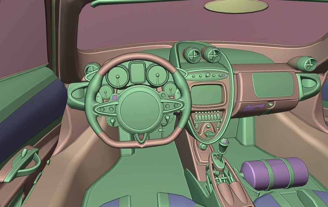 CAR - PAGANI HUAYRA WITH INTERIOR Low-poly 3D model_20