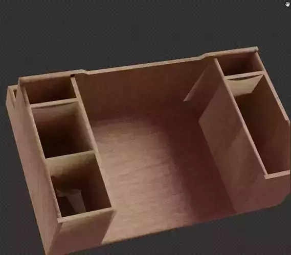 mesa de escritorio gamer 3D model