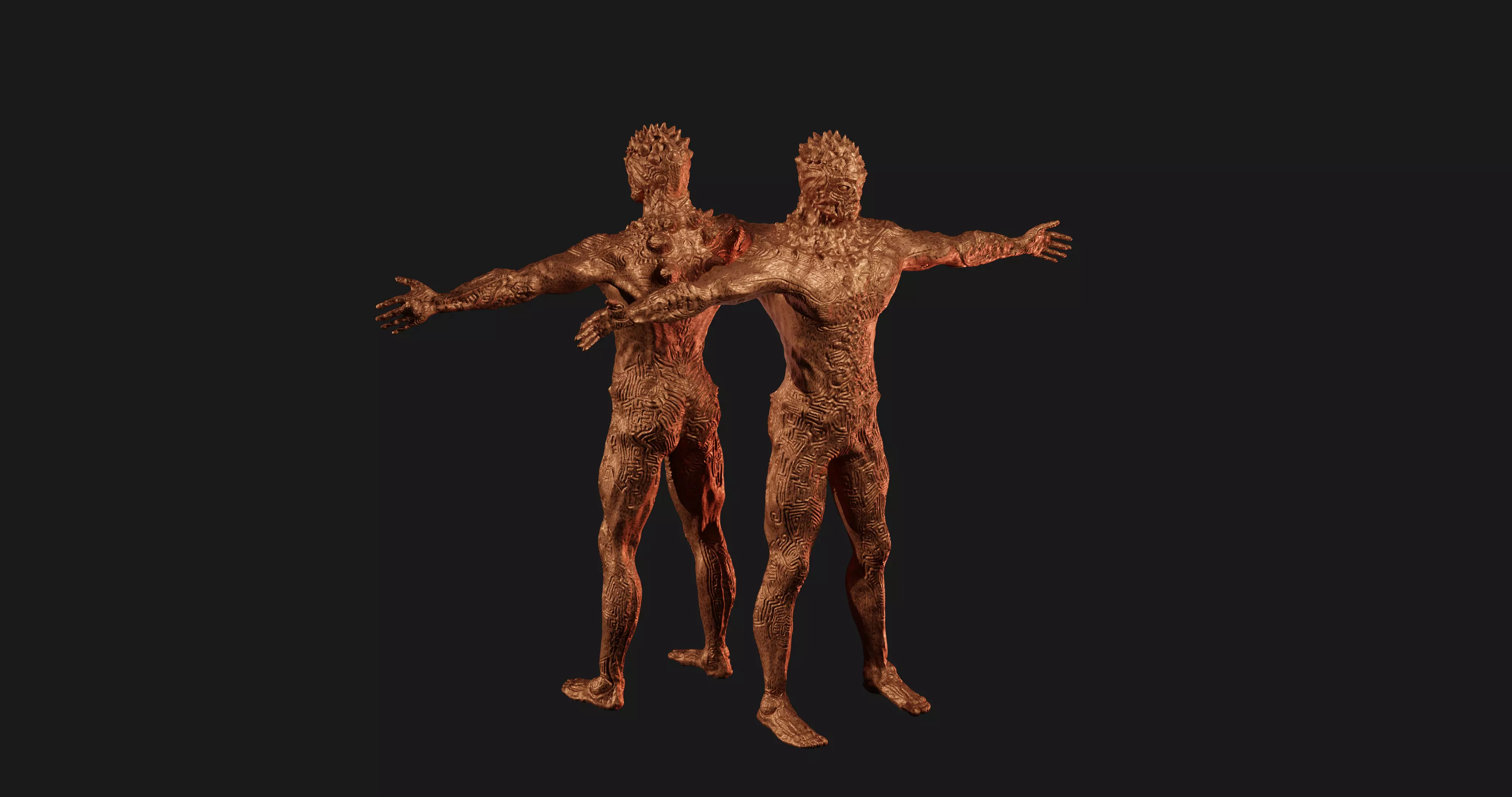 Humanoid Demon Sculpt 3D model