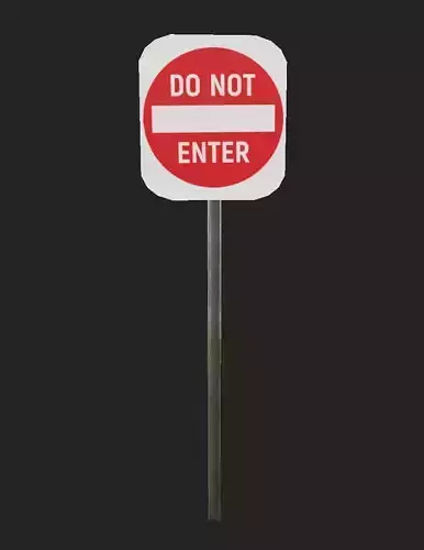 Do not enter street sign