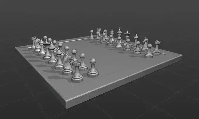 Lowpoly Chess board