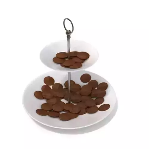 Novel Melamine Cookie Stand 3D model