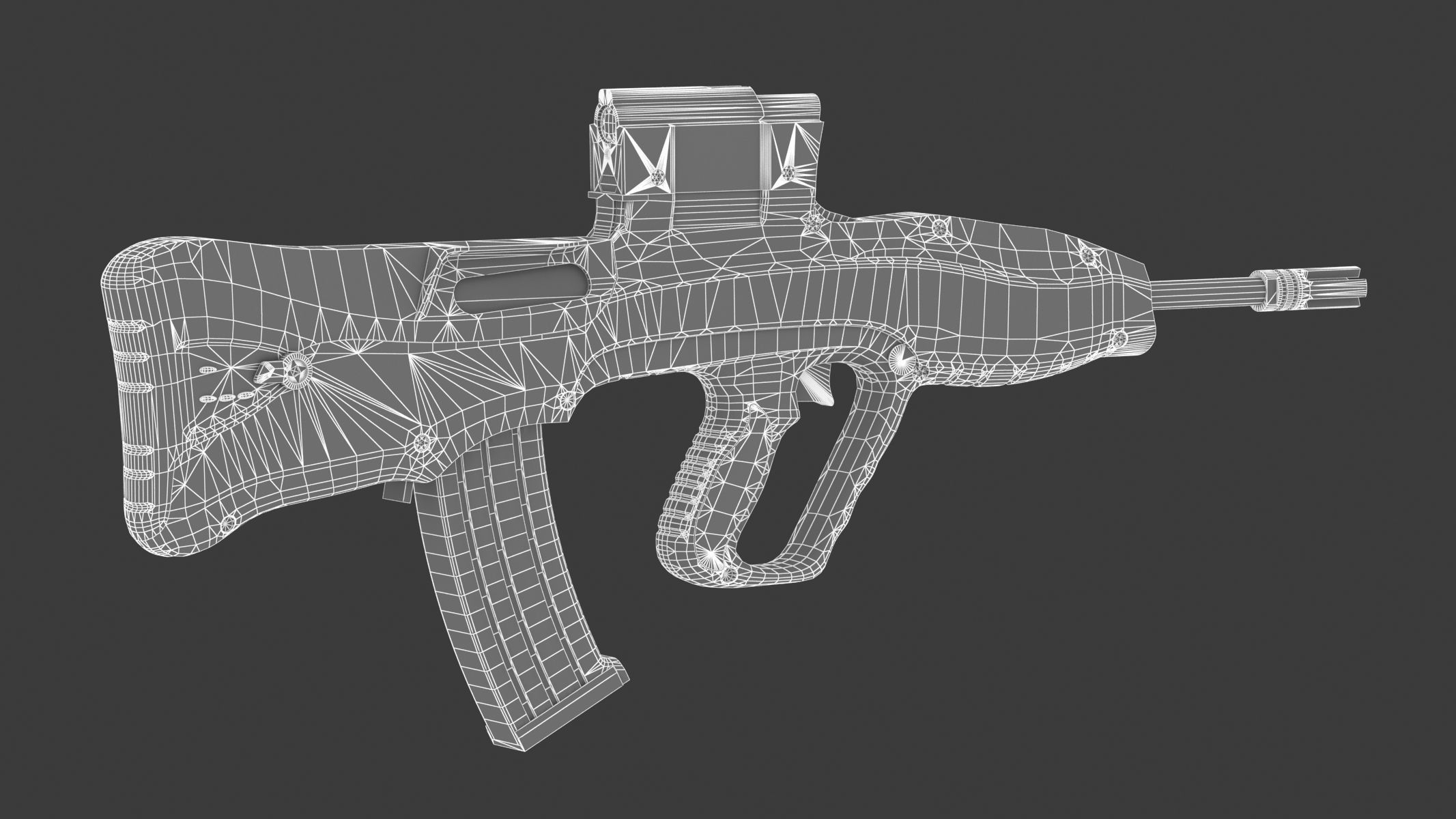 Vektor CR-21 Low Poly Realistic Low-poly 3D model_15