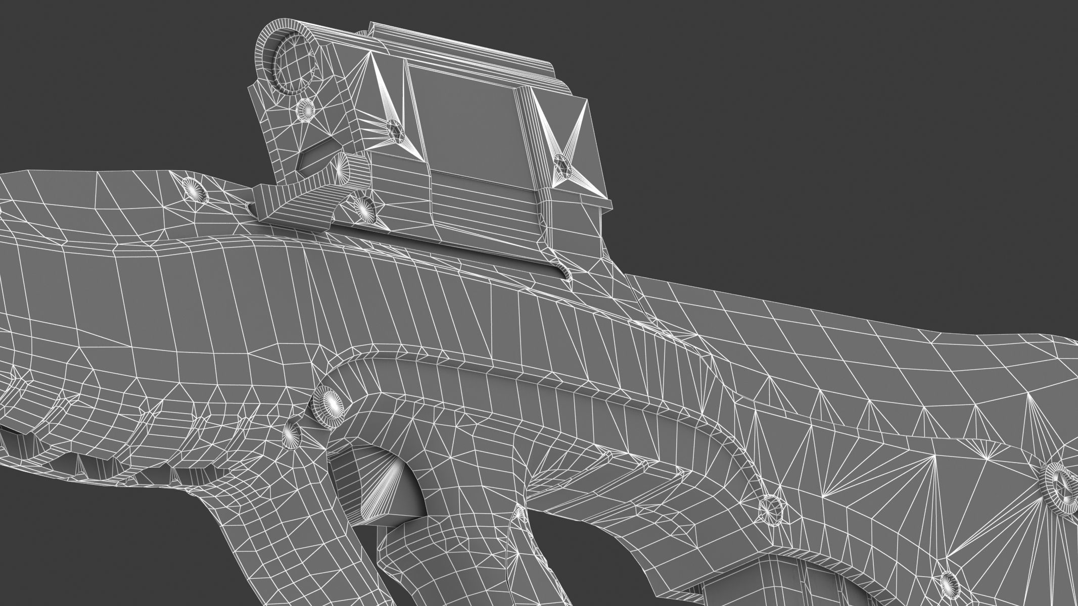 Vektor CR-21 Low Poly Realistic Low-poly 3D model_28