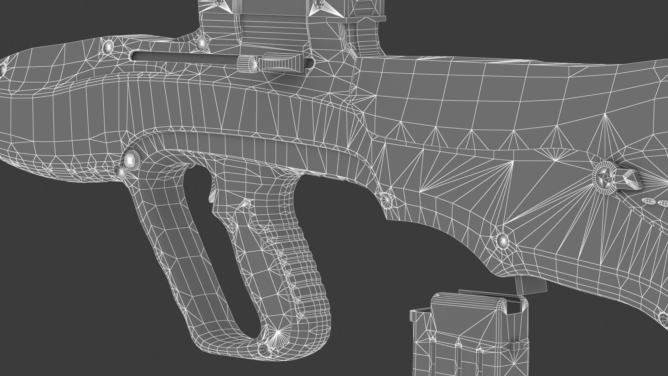 Vektor CR-21 Low Poly Realistic Low-poly 3D model_29