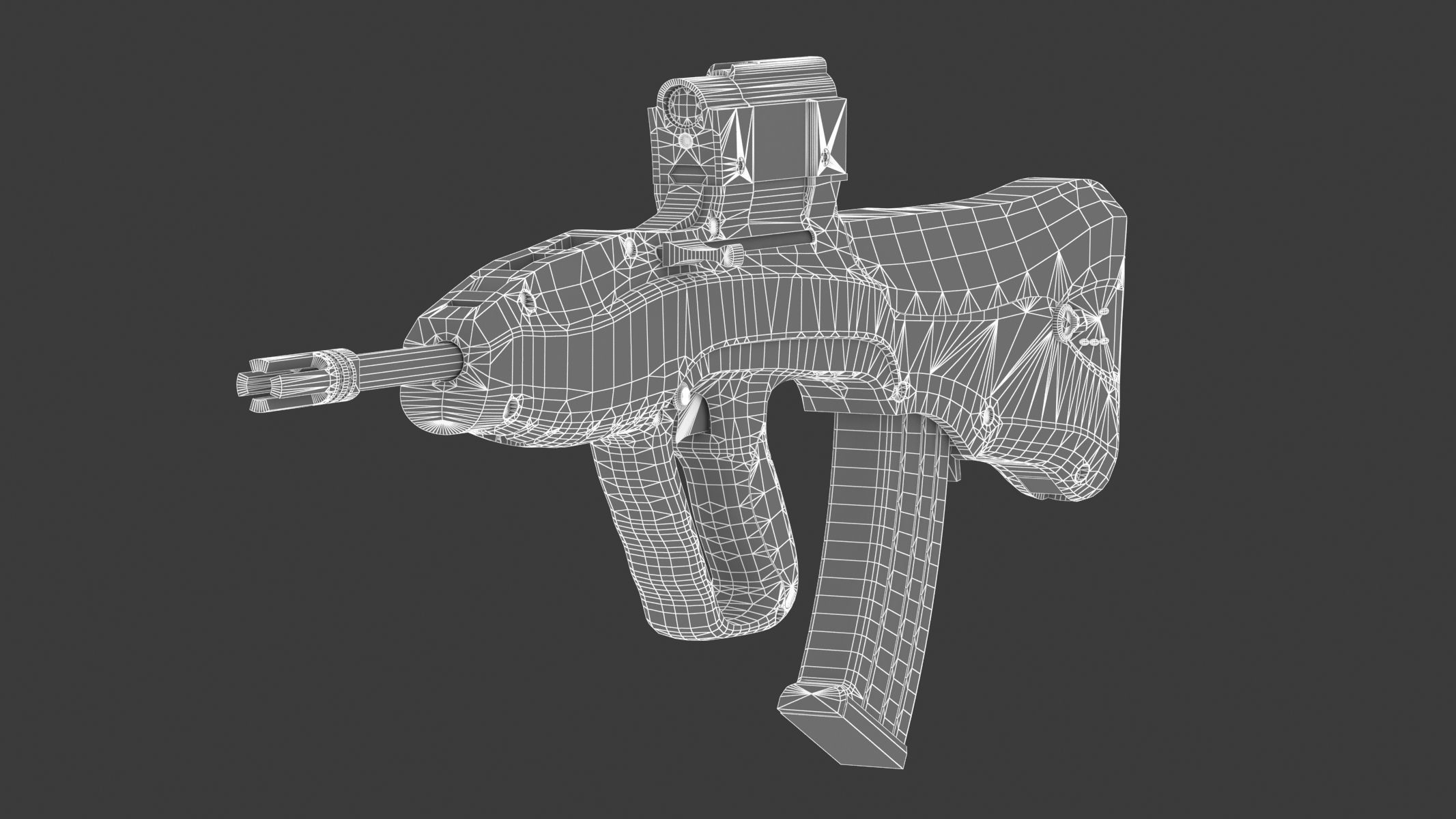 Vektor CR-21 Low Poly Realistic Low-poly 3D model_18