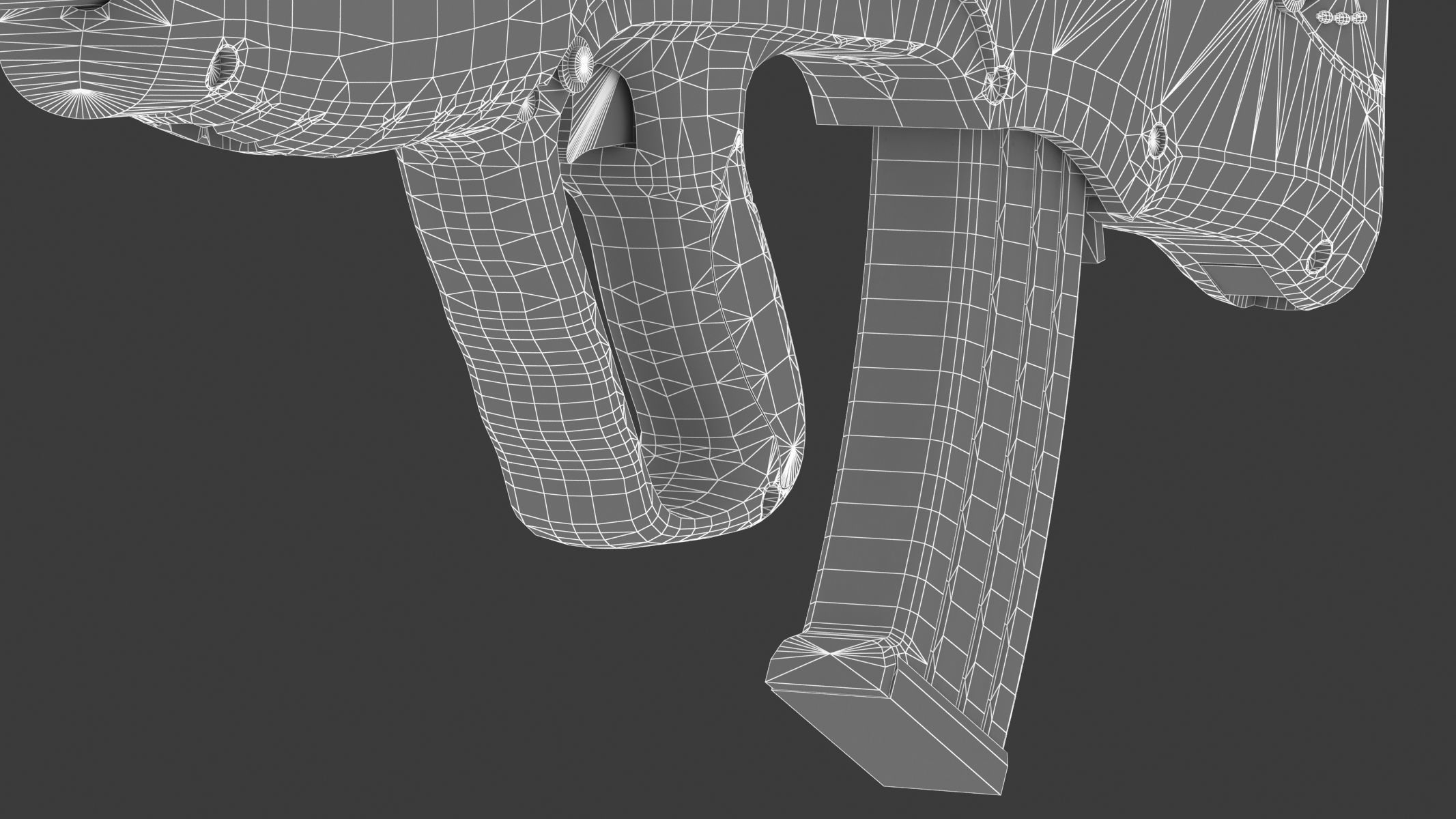 Vektor CR-21 Low Poly Realistic Low-poly 3D model_23