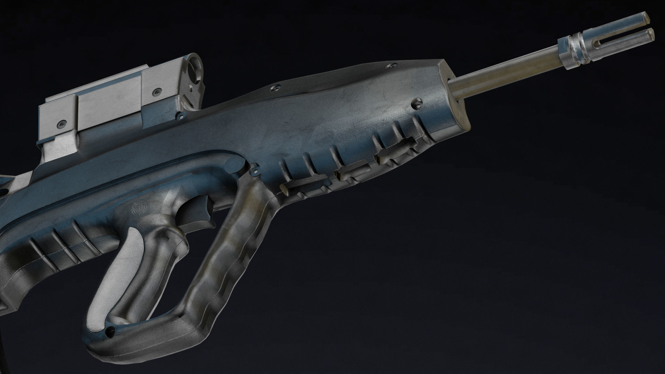 Vektor CR-21 Low Poly Realistic Low-poly 3D model_12