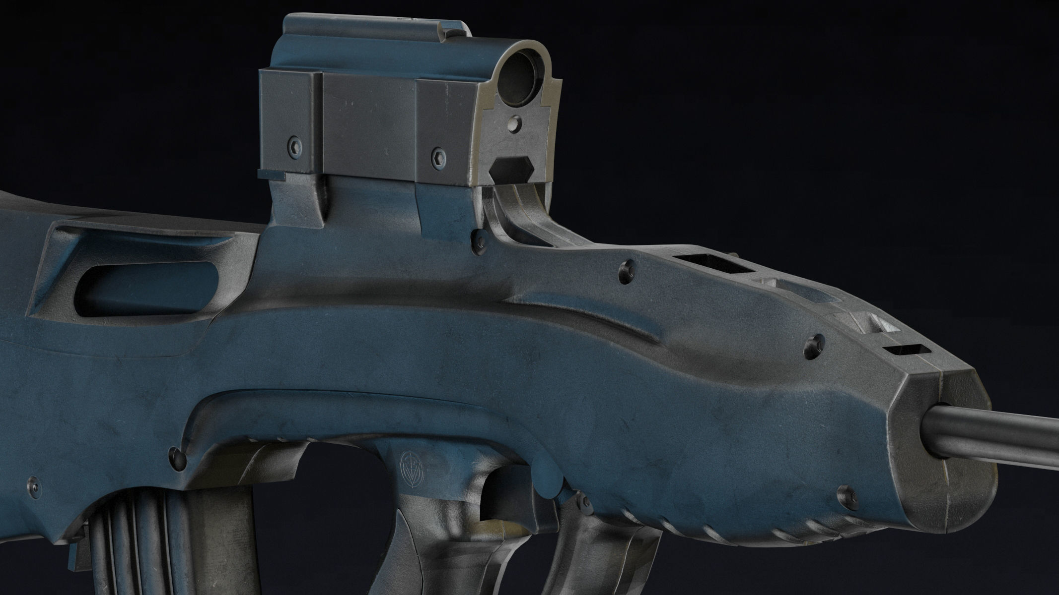 Vektor CR-21 Low Poly Realistic Low-poly 3D model_9