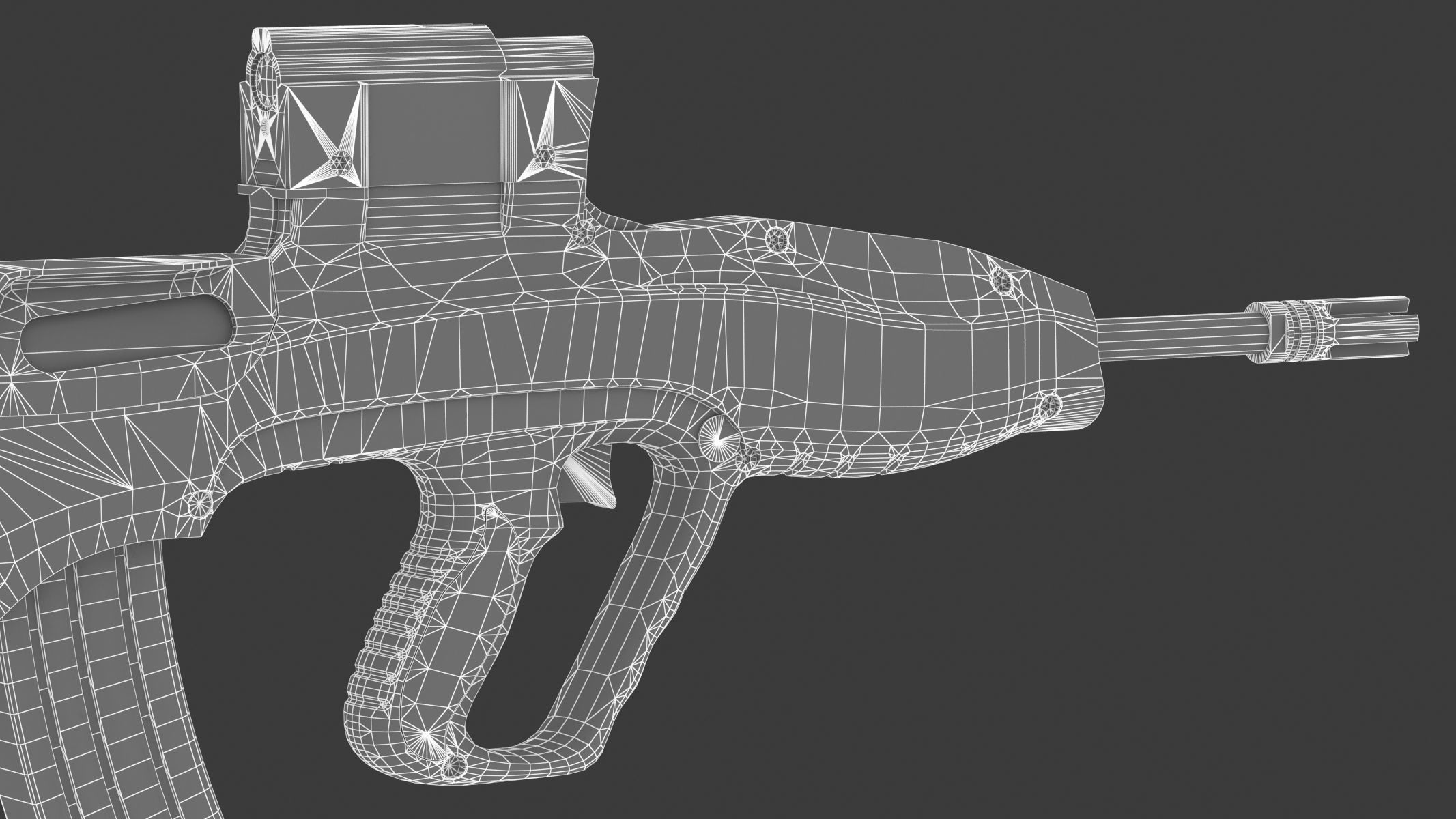 Vektor CR-21 Low Poly Realistic Low-poly 3D model_20