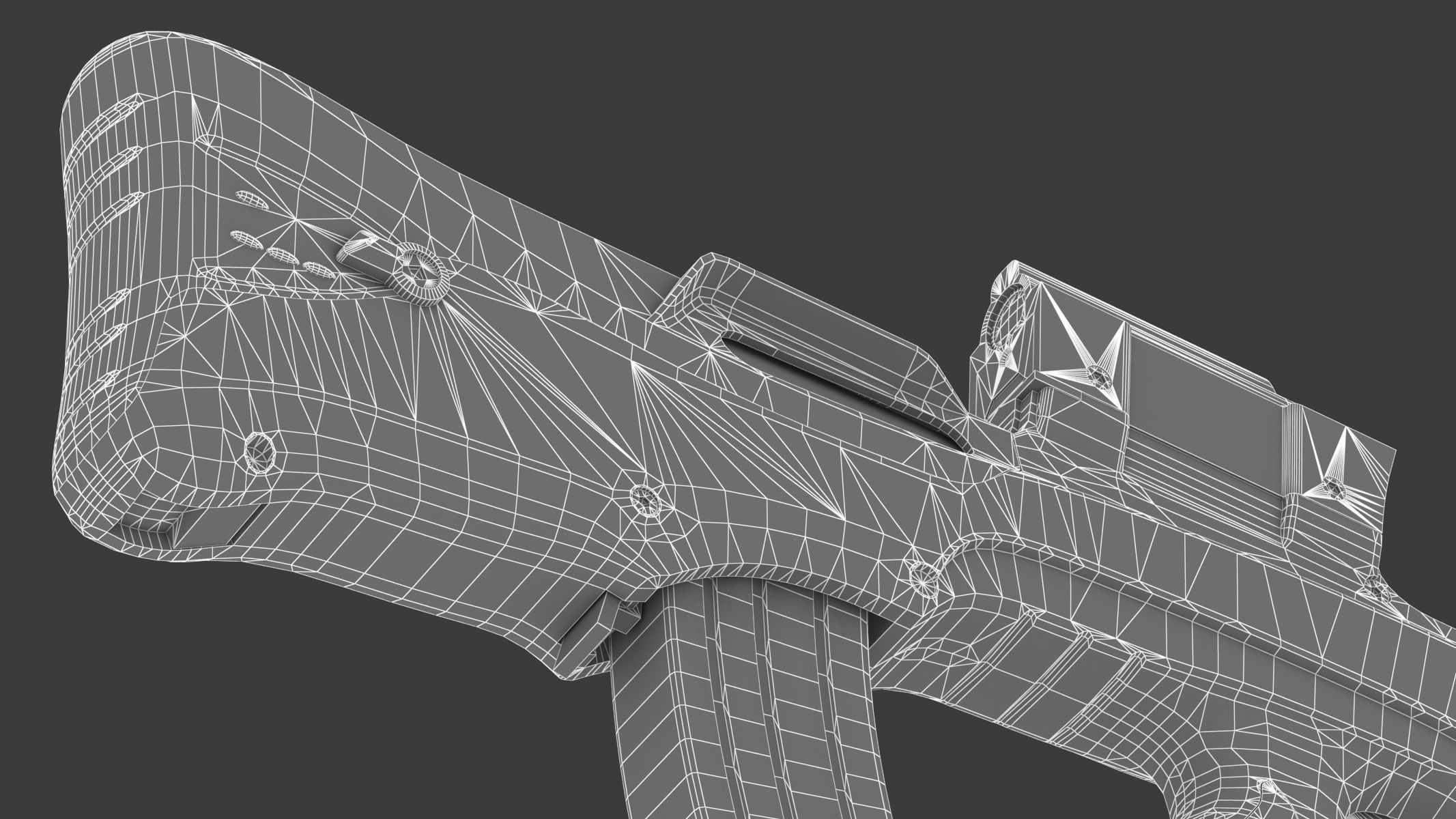 Vektor CR-21 Low Poly Realistic Low-poly 3D model_26