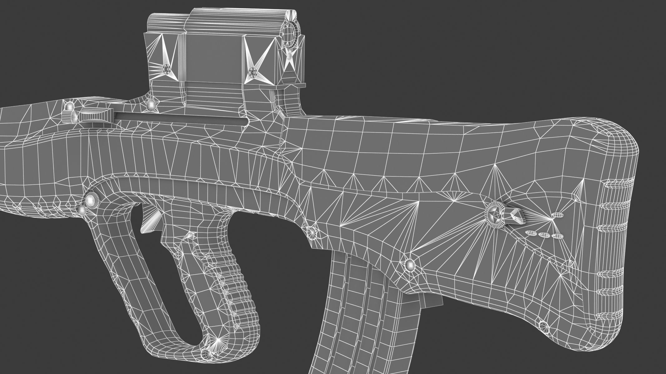 Vektor CR-21 Low Poly Realistic Low-poly 3D model_21