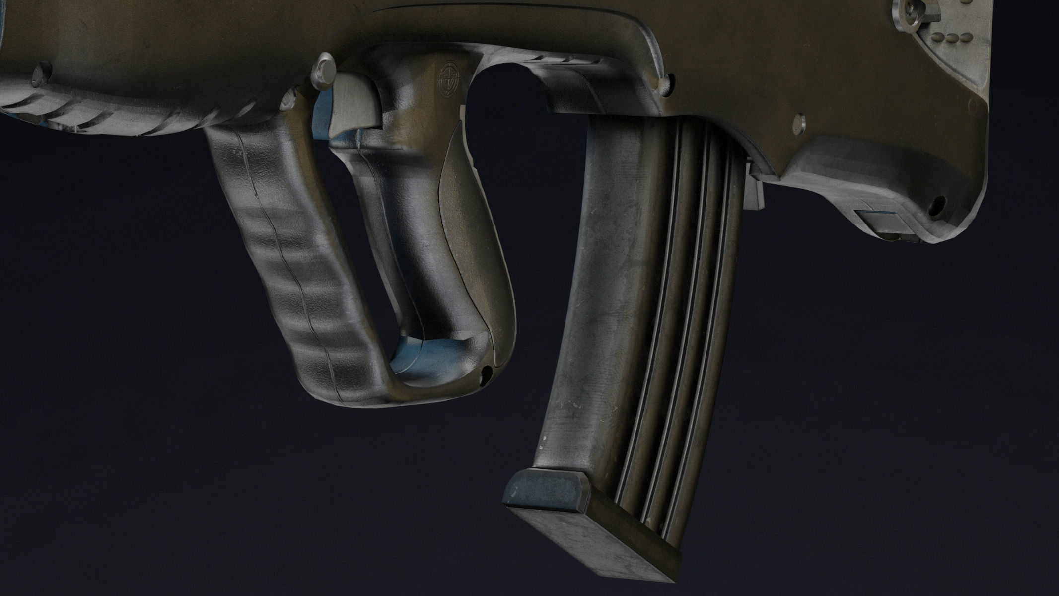 Vektor CR-21 Low Poly Realistic Low-poly 3D model_8