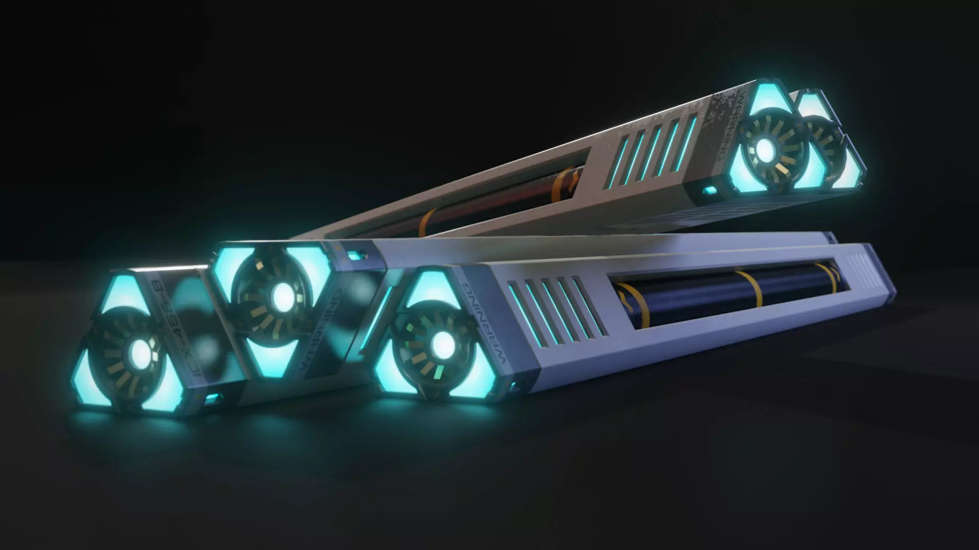 Sci-Fi Rod Model-A Low-poly 3D model_0