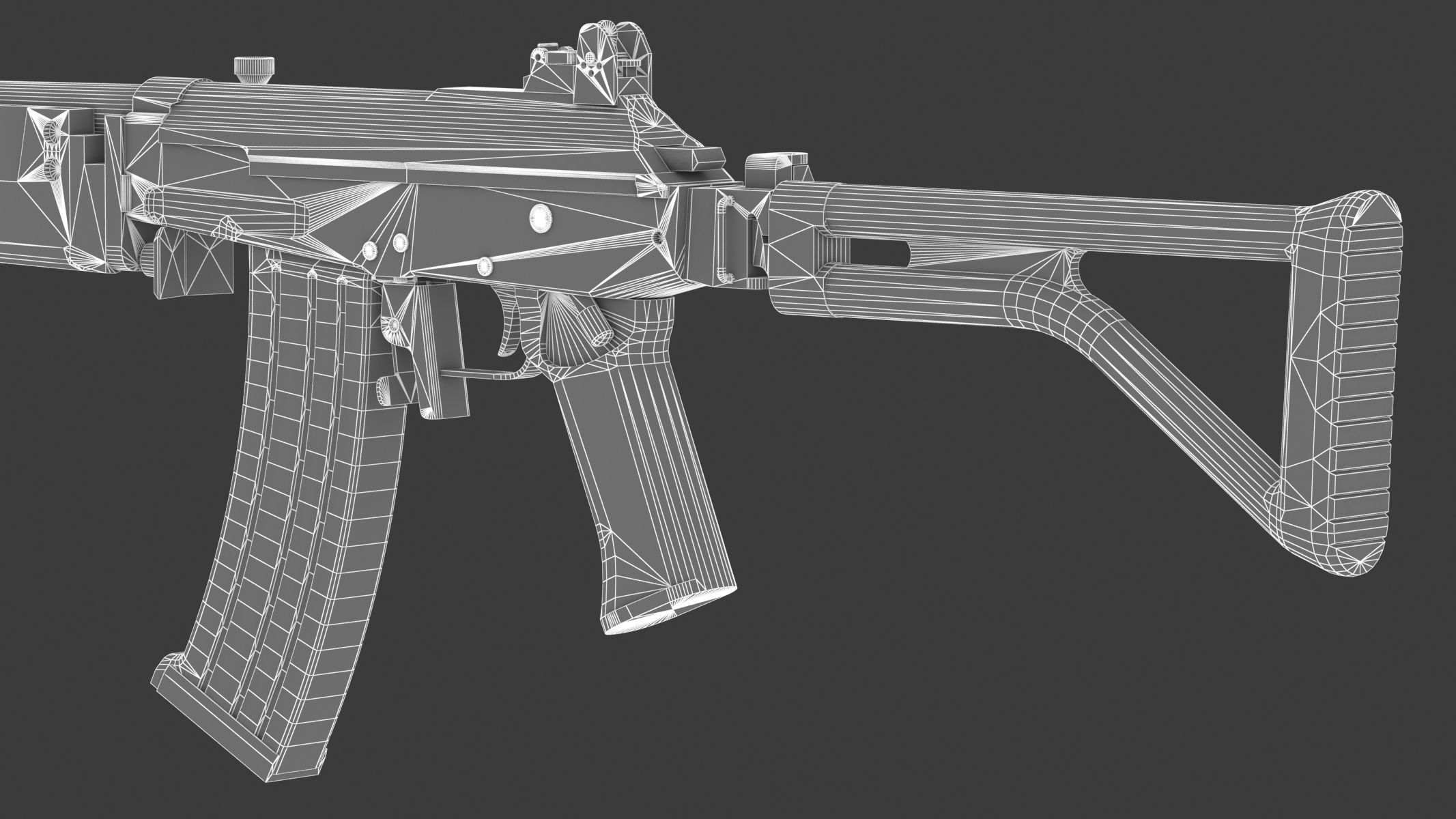 Vektor R4 Low Poly Realistic Low-poly 3D model_21