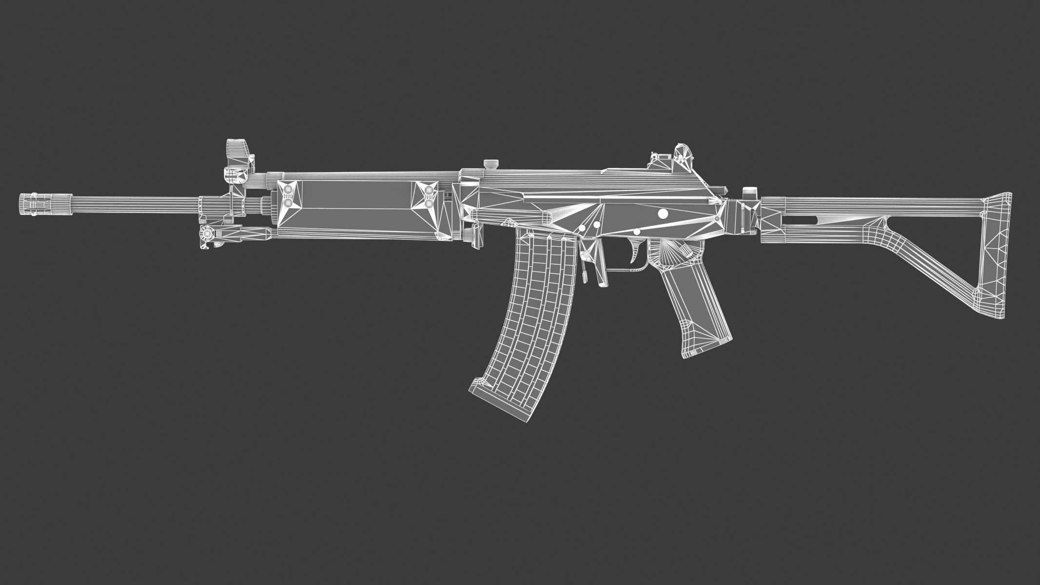 Vektor R4 Low Poly Realistic Low-poly 3D model_17