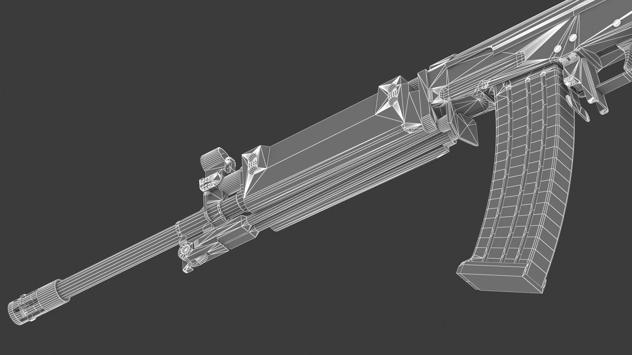 Vektor R4 Low Poly Realistic Low-poly 3D model_25