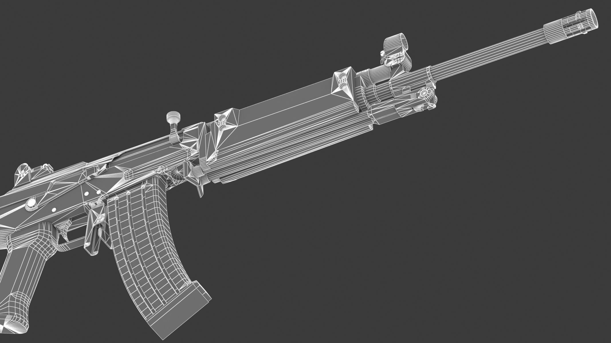 Vektor R4 Low Poly Realistic Low-poly 3D model_27