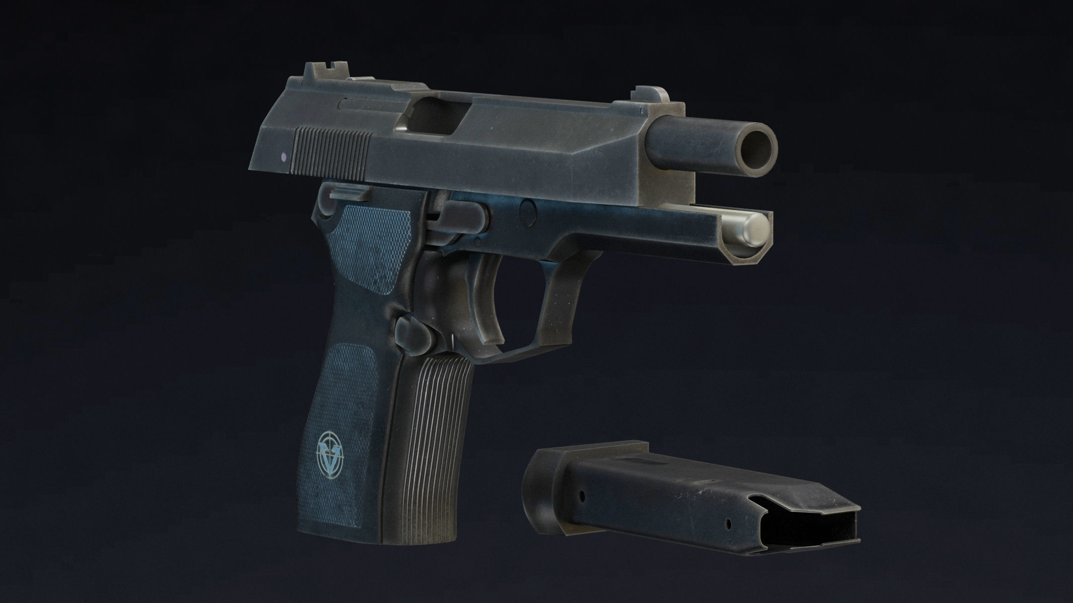 Vektor SP1 Low Poly Realistic Low-poly 3D model_4