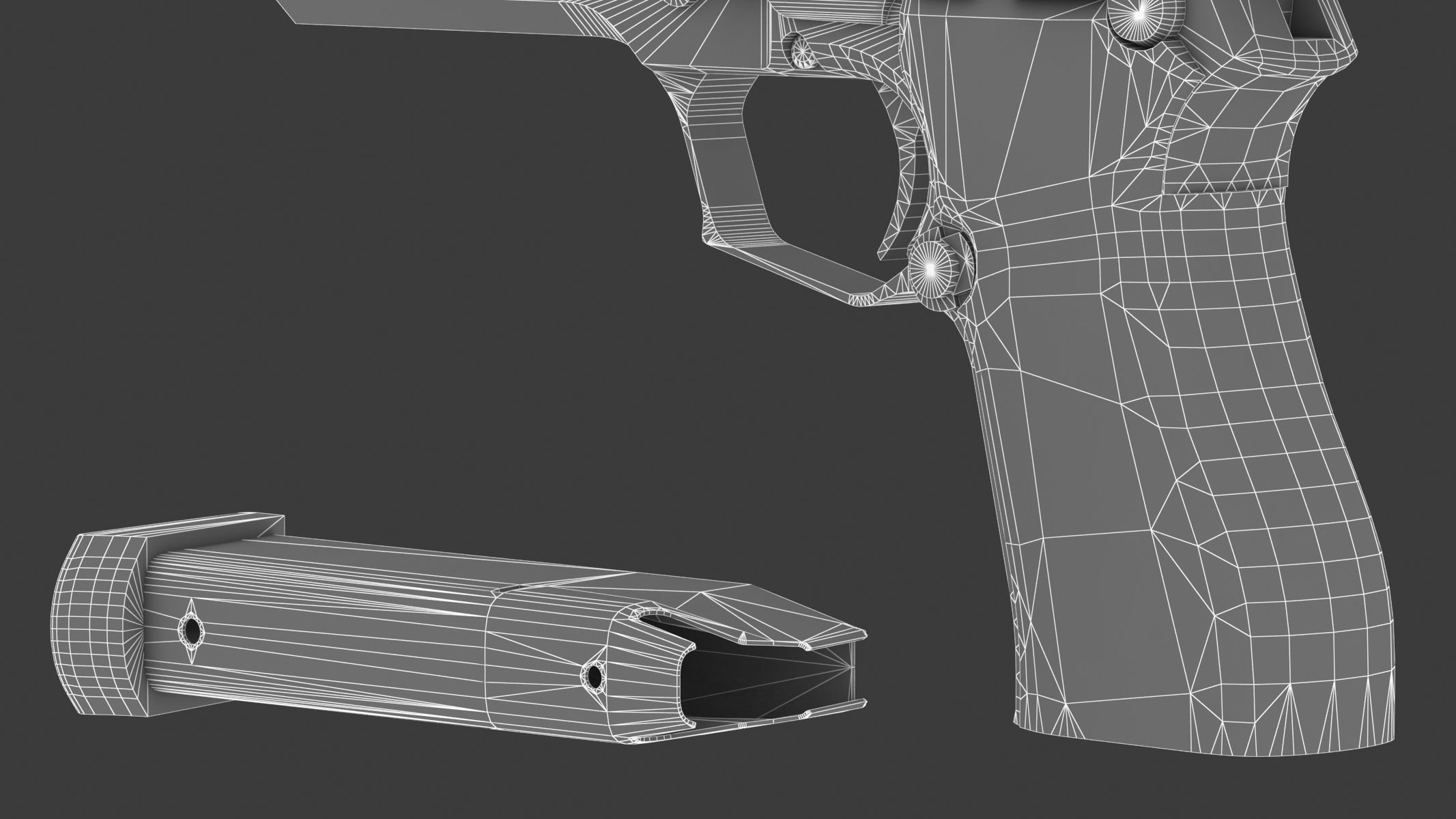 Vektor SP1 Low Poly Realistic Low-poly 3D model_29