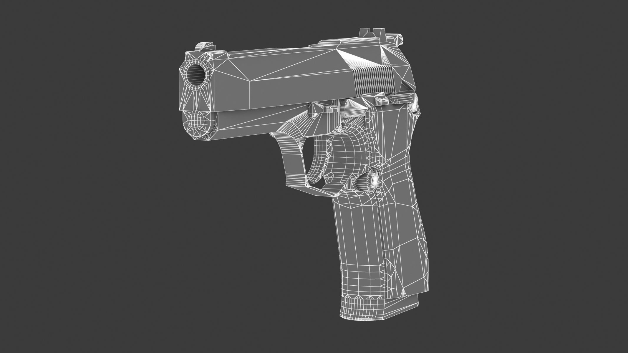 Vektor SP1 Low Poly Realistic Low-poly 3D model_18