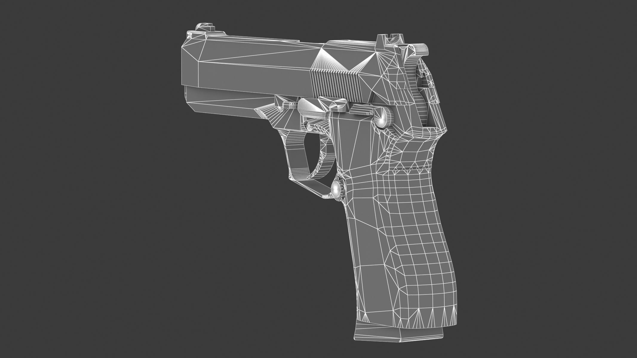 Vektor SP1 Low Poly Realistic Low-poly 3D model_16