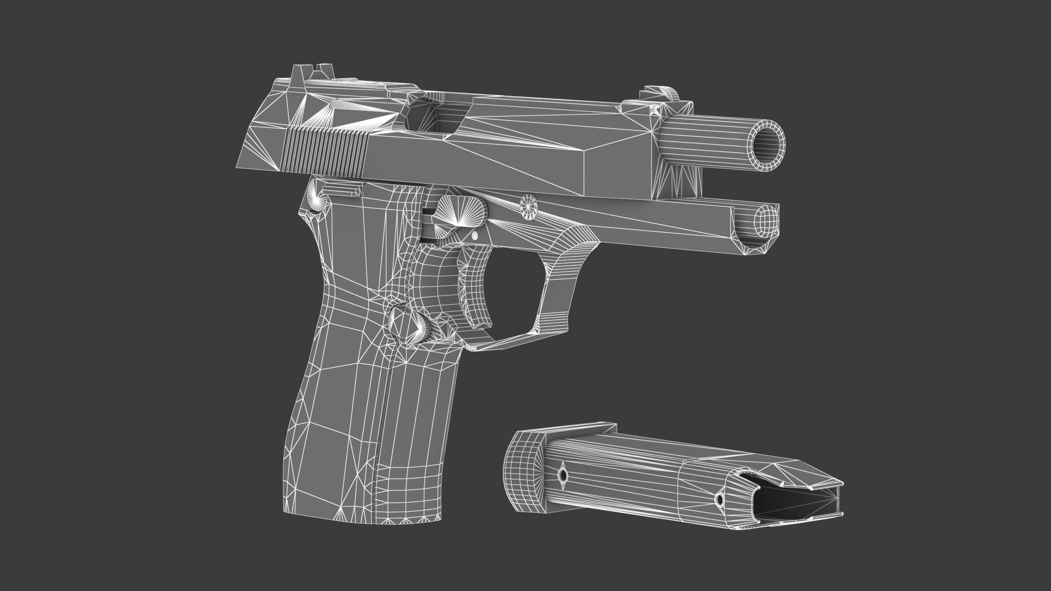 Vektor SP1 Low Poly Realistic Low-poly 3D model_19