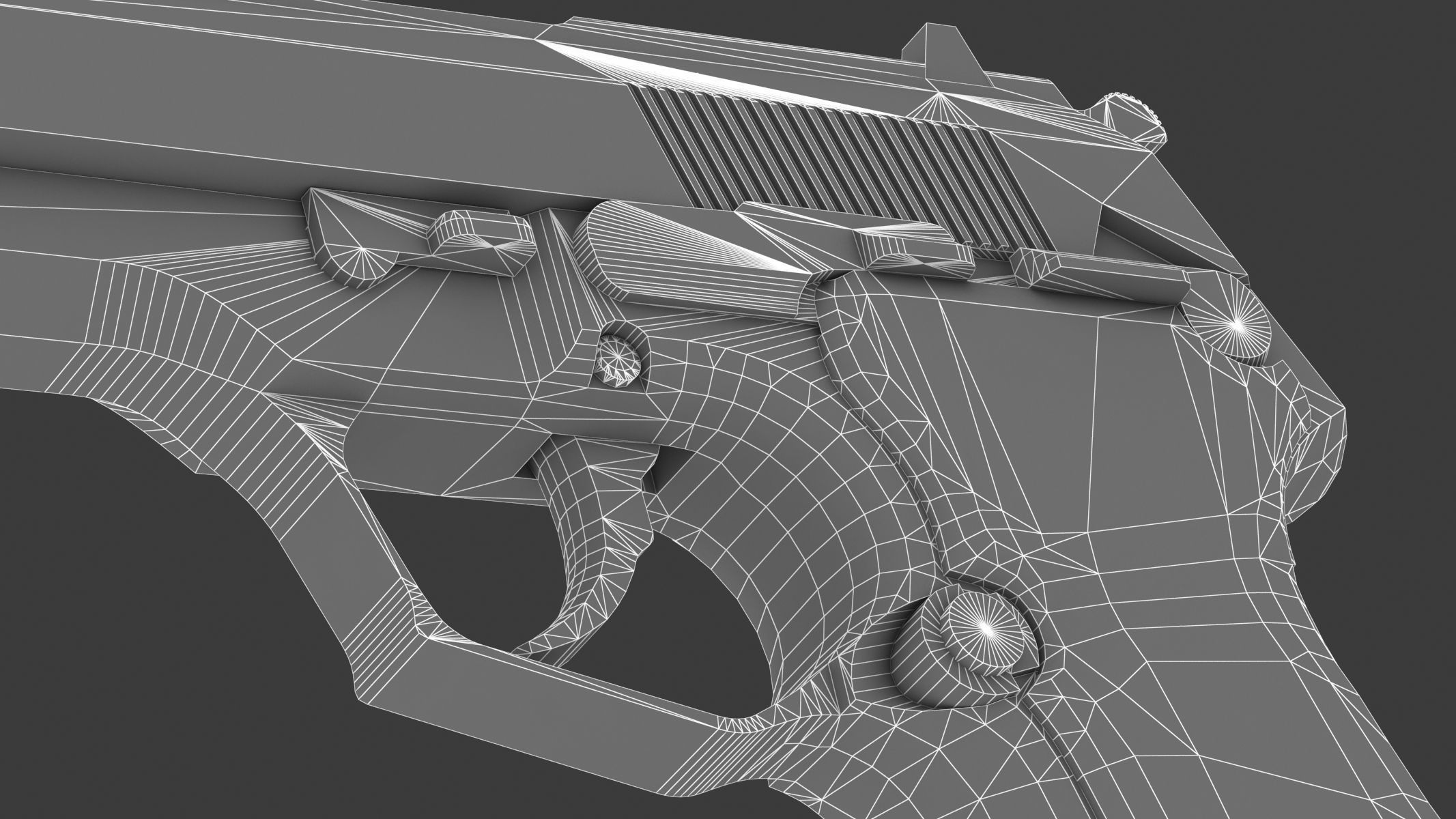 Vektor SP1 Low Poly Realistic Low-poly 3D model_28