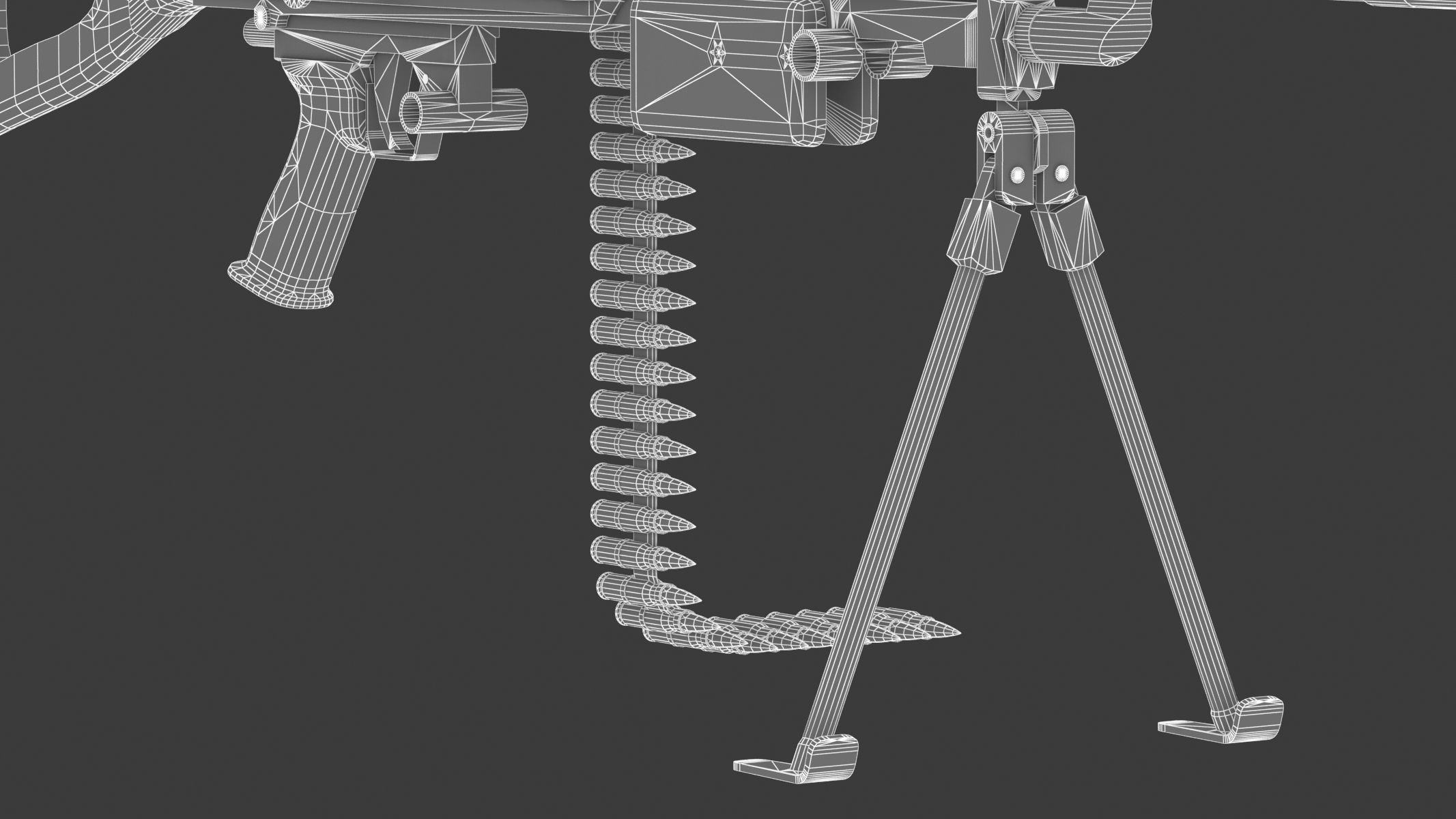 Vektor SS-77 Low Poly Realistic Low-poly 3D model_24