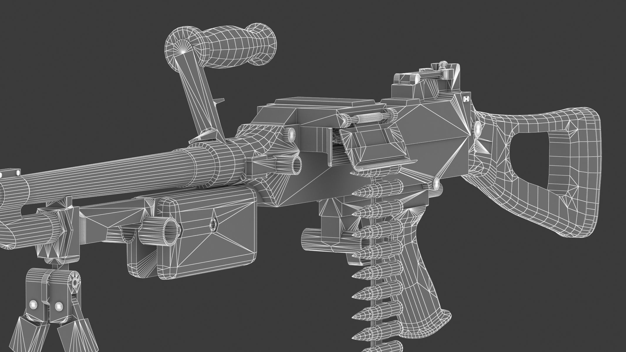 Vektor SS-77 Low Poly Realistic Low-poly 3D model_23