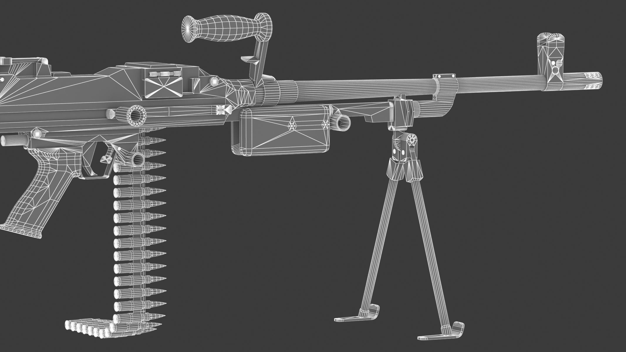 Vektor SS-77 Low Poly Realistic Low-poly 3D model_20