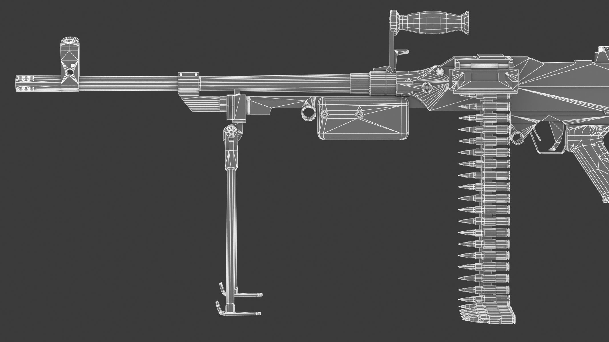 Vektor SS-77 Low Poly Realistic Low-poly 3D model_22