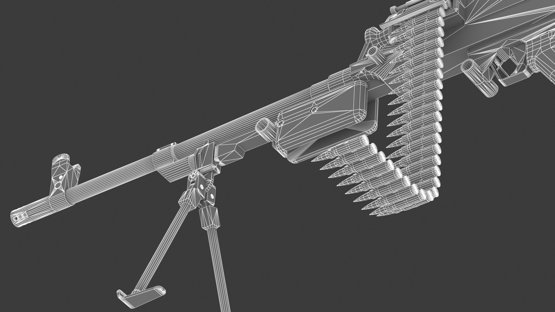 Vektor SS-77 Low Poly Realistic Low-poly 3D model_25