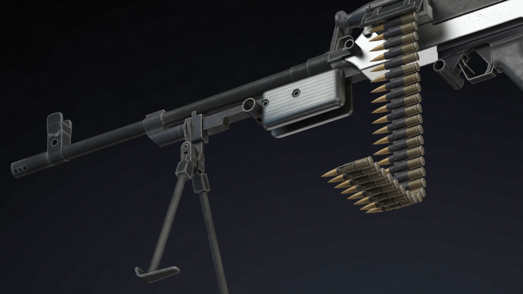 Vektor SS-77 Low Poly Realistic Low-poly 3D model_10