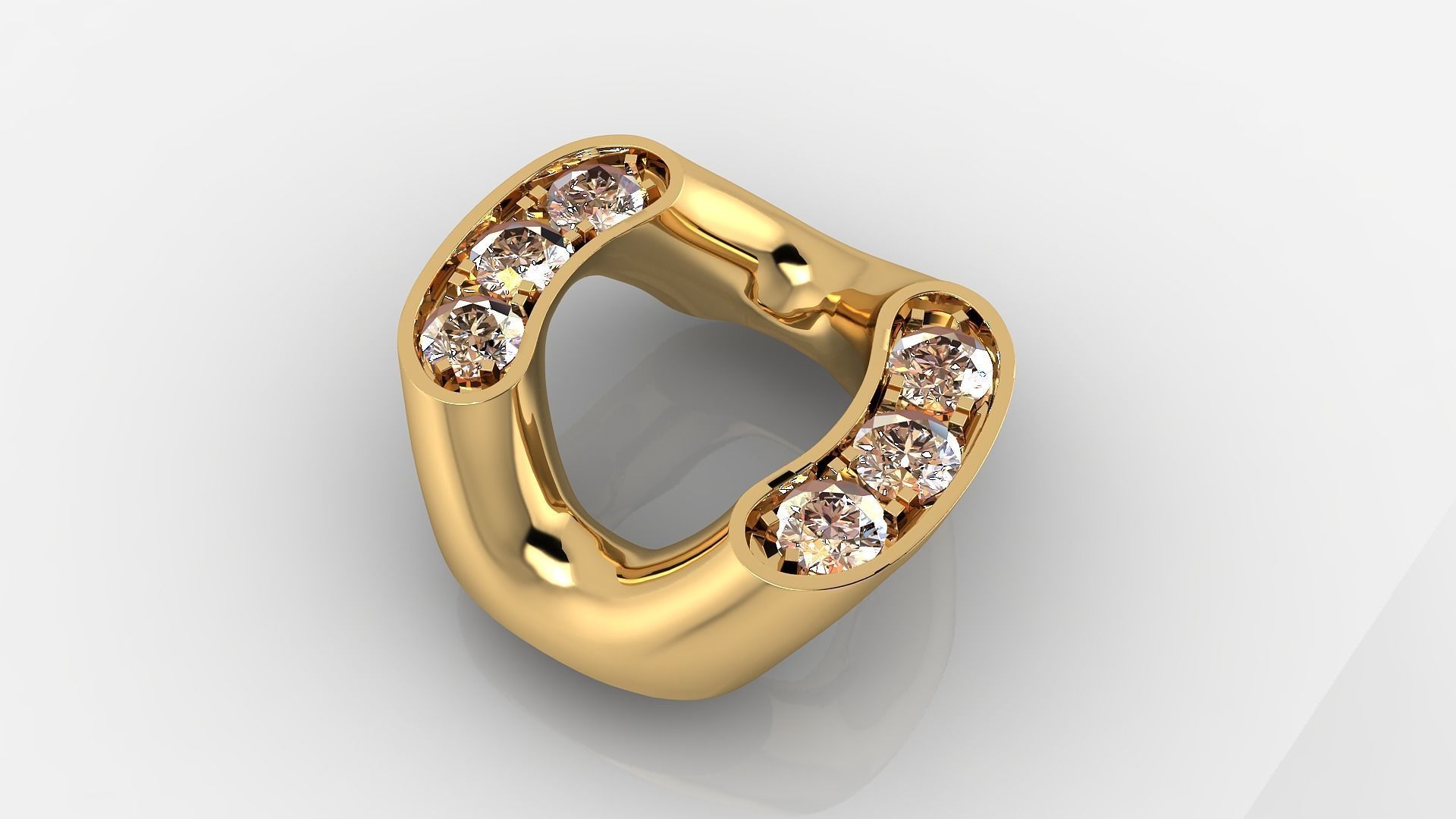 Diamond Cuban Link Bracelet 4 3D print model_4