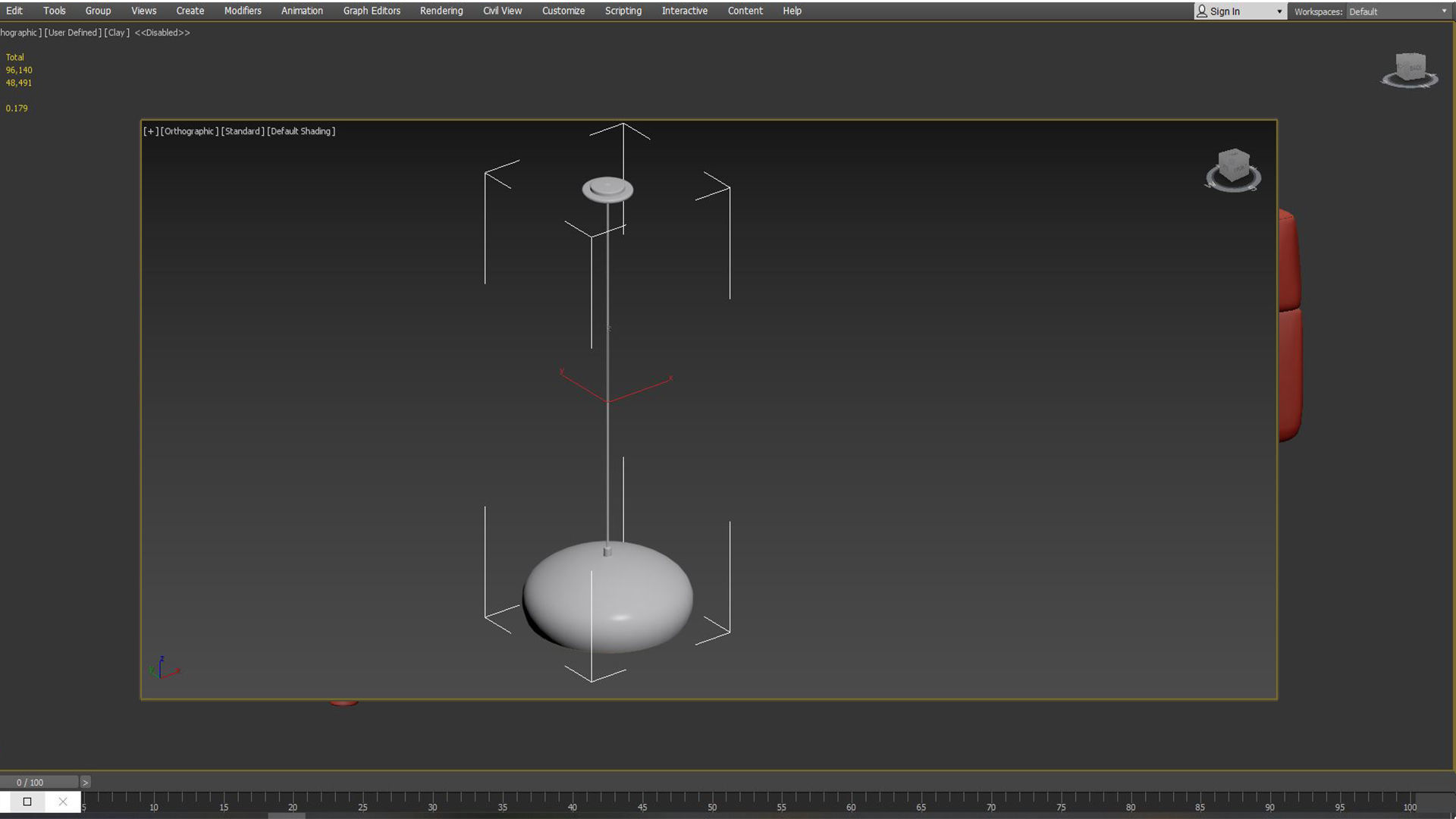MOGANO 1 pendant light 3D model_4
