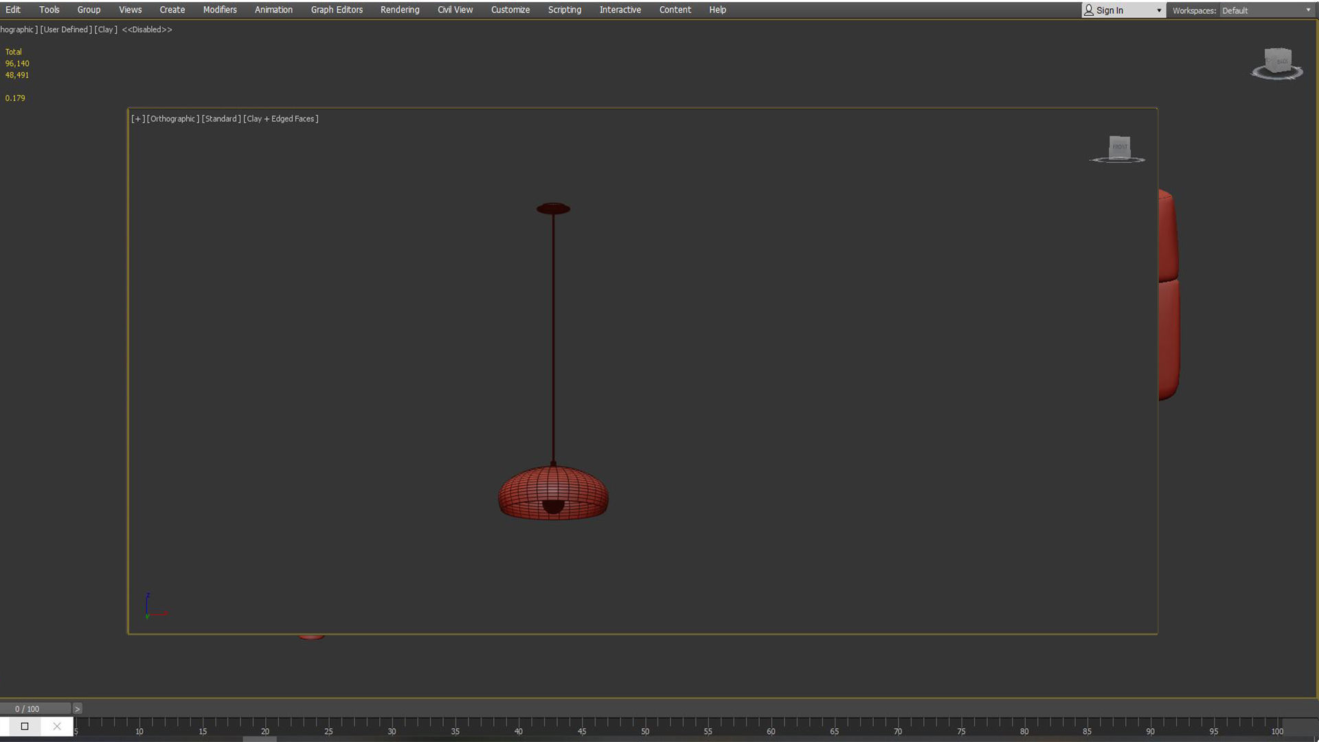 MOGANO 1 pendant light 3D model_5