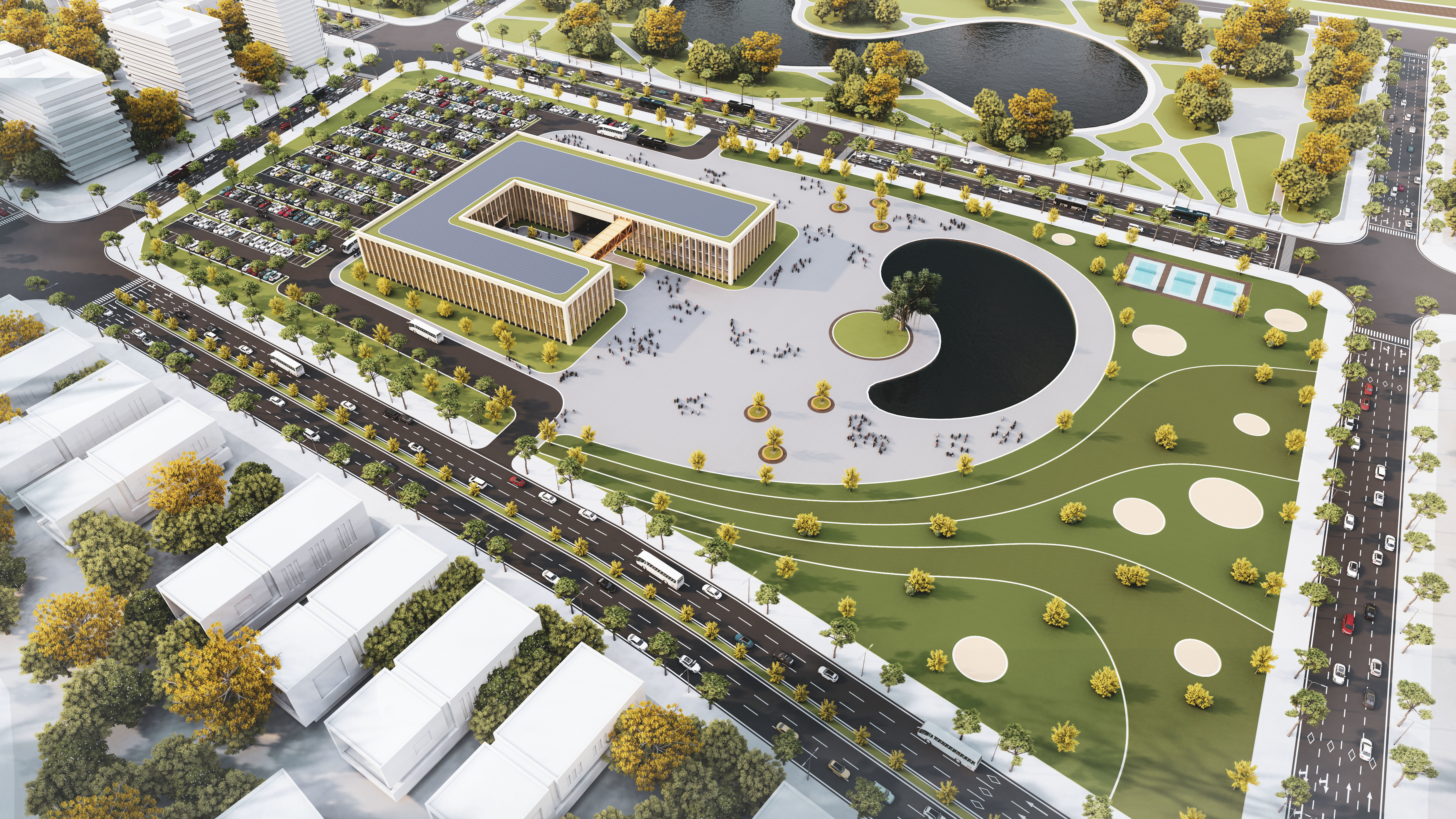 Center of Children 03 3D model_11