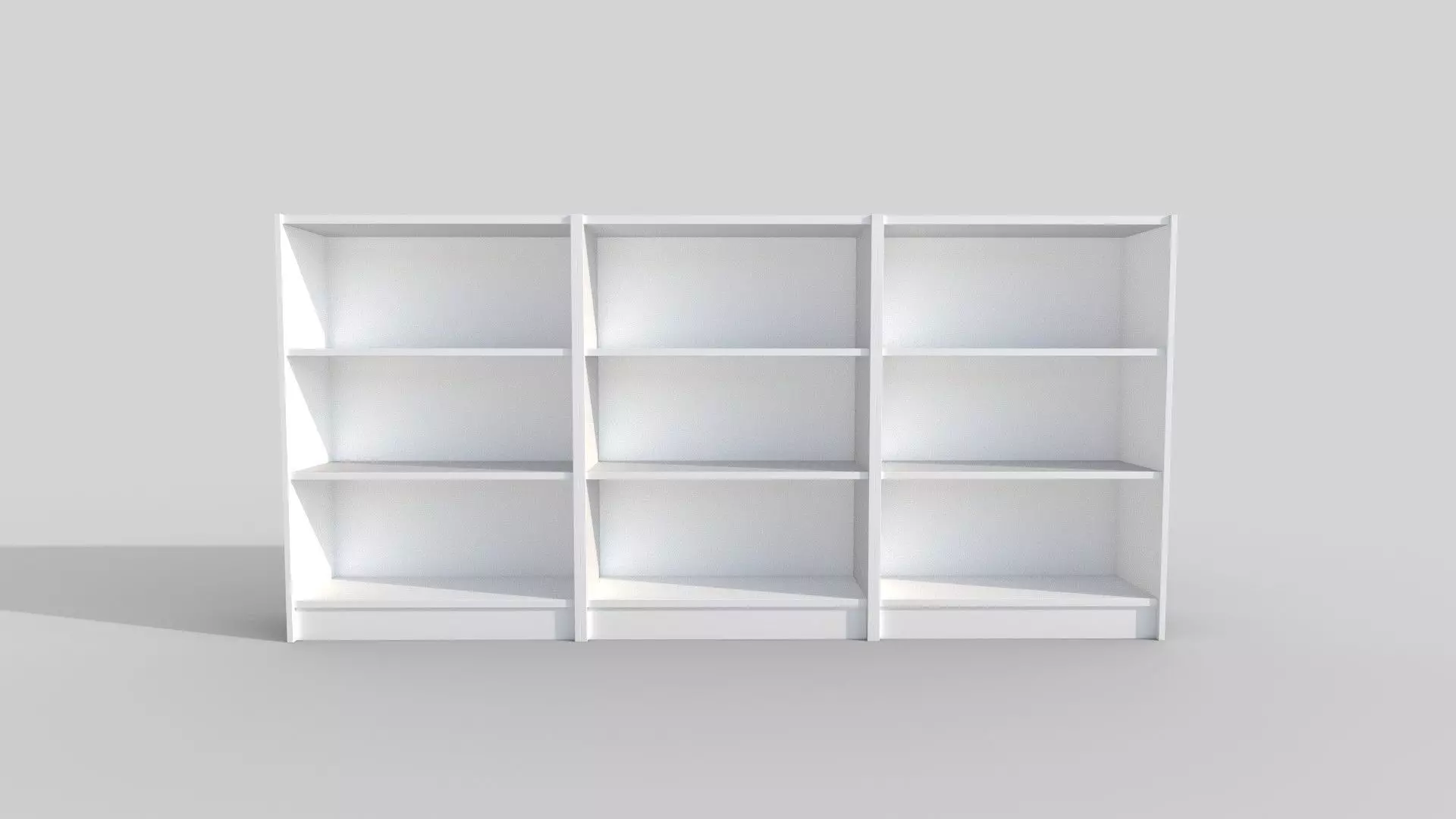Bookcase 3D model_0