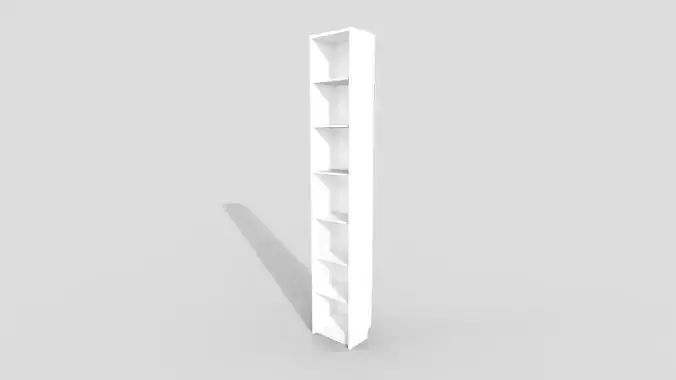 Bookcase tall shelf 3D model