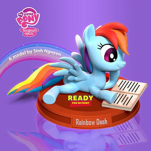Rainbow Dash 3D print model