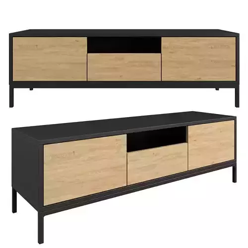 Meuble TV Dover Seaford avec 2 portes et tiroir