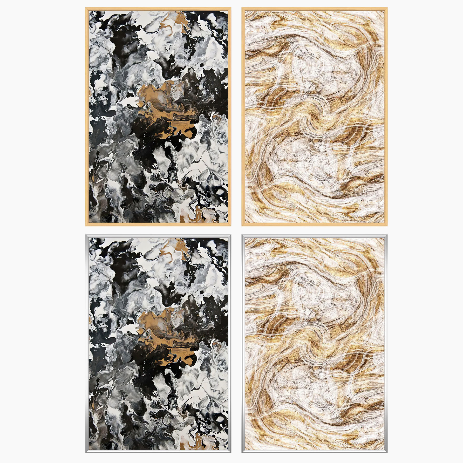 Wall Art Set 3644 3D model_2