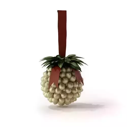Traditional Christmas Mistletoe Decoration 3D model